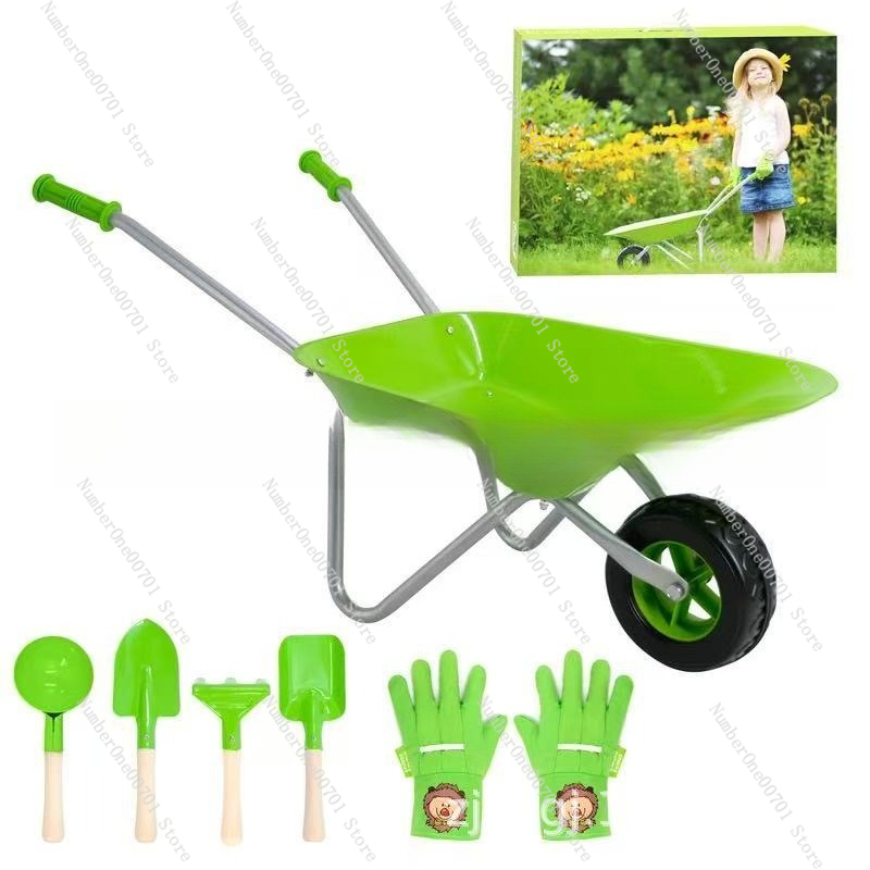 Kids Outdoor Wheelbarrow, Gree - Kids Outdoor Activity Toys reseña y precio