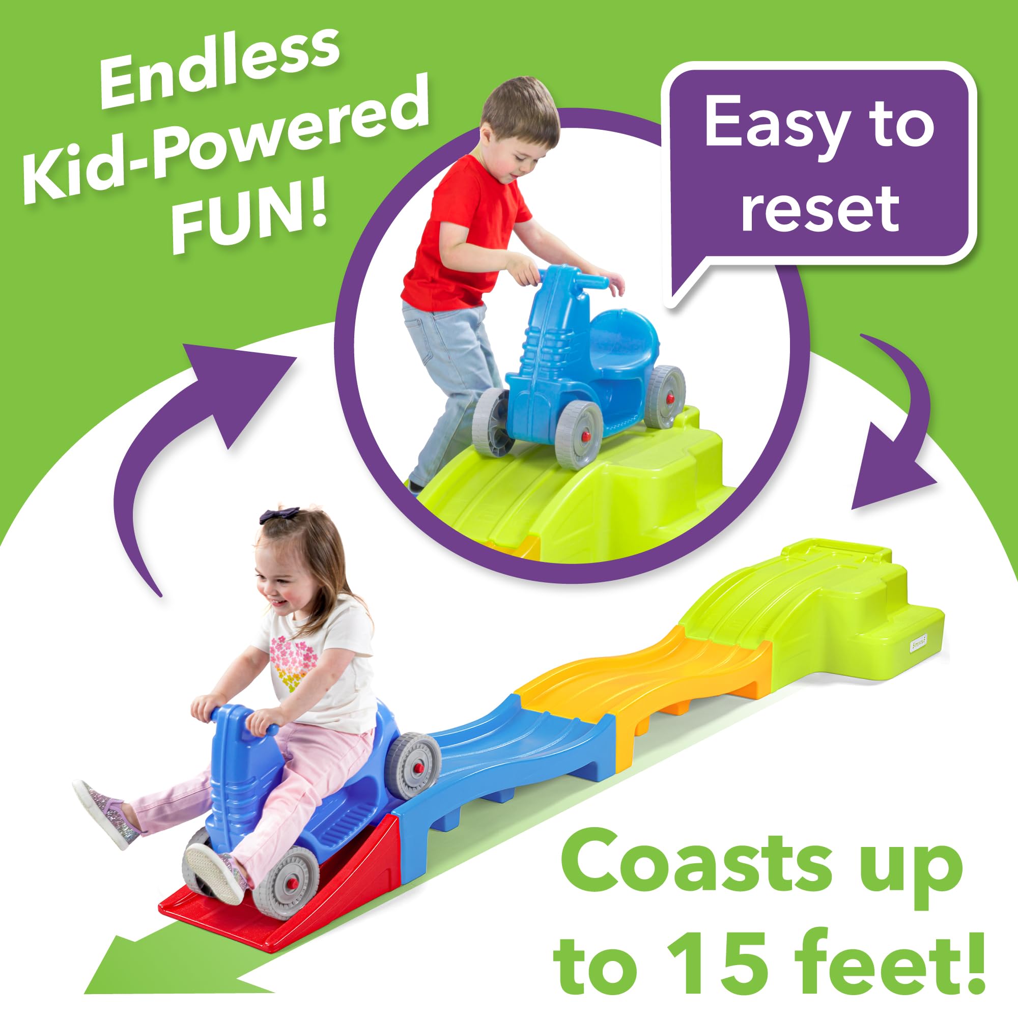 Deluxe Expandable Roller Coast - Kids Outdoor Ride On reseña y precio