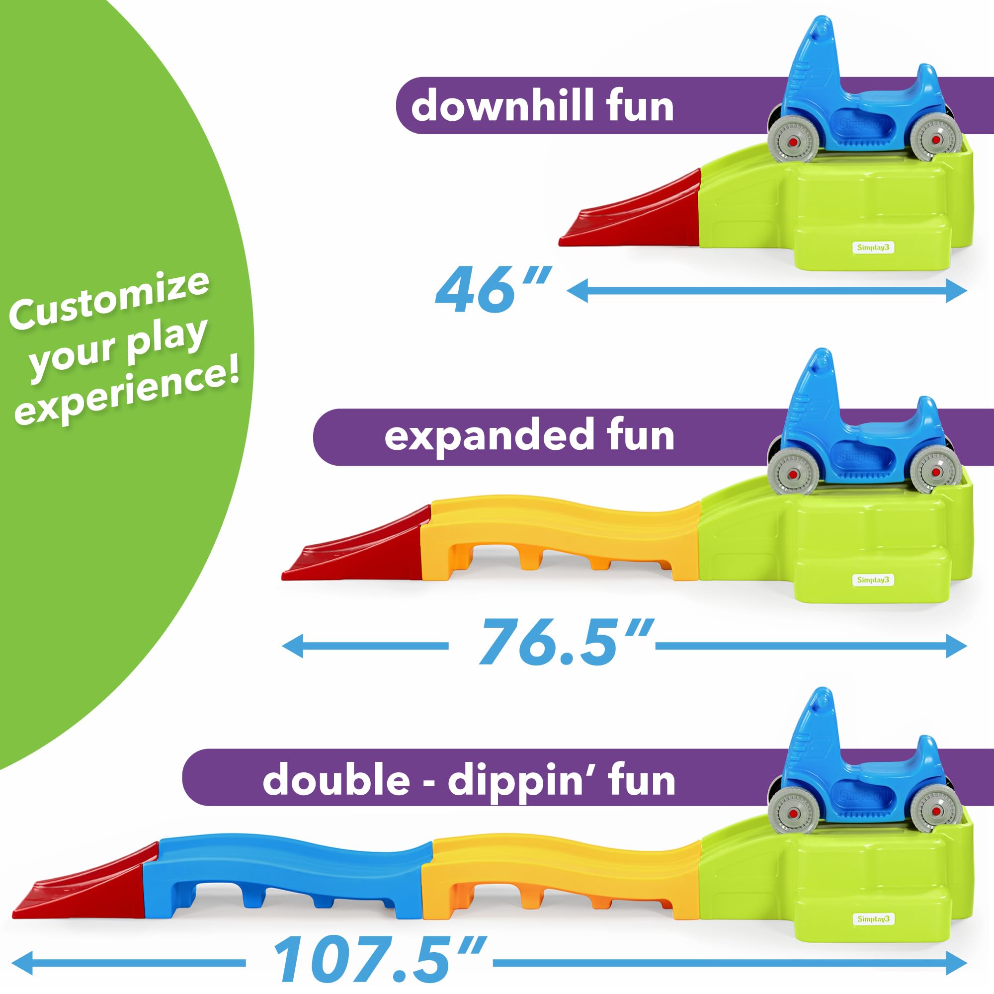 Deluxe Expandable Roller Coast - Kids Outdoor Ride On reseña y precio