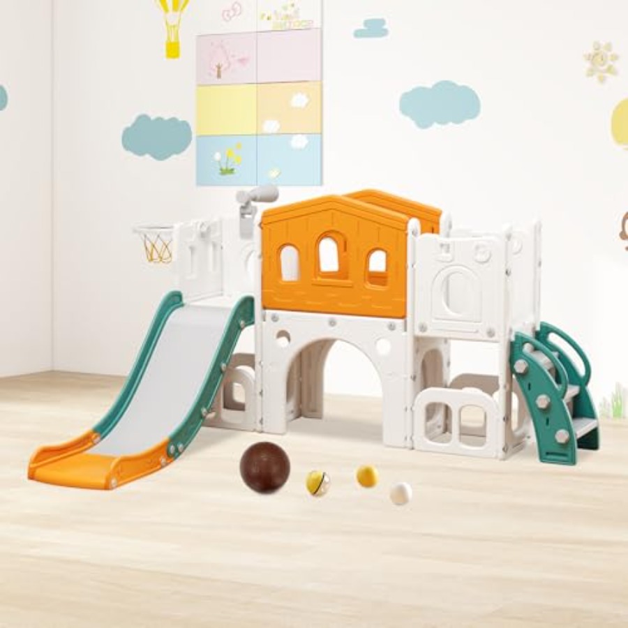 8 in 1 Toddler Slide Set Kid S - Kids Outdoor Playground reseña y precio