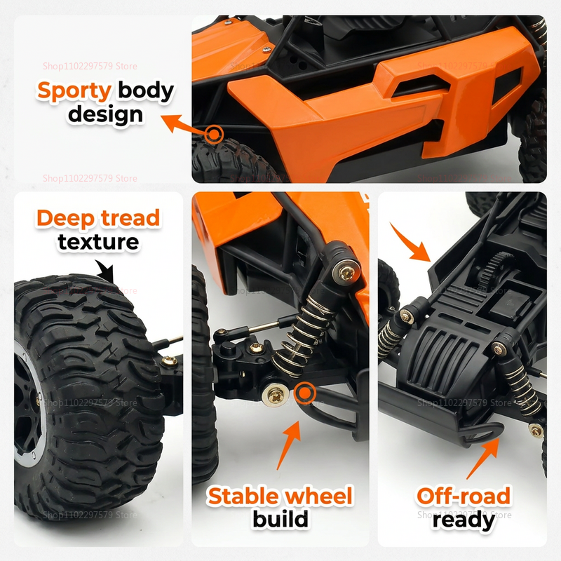 RC Monster Truck 1:16 Scale Re - Kids Outdoor Ride On reseña y precio
