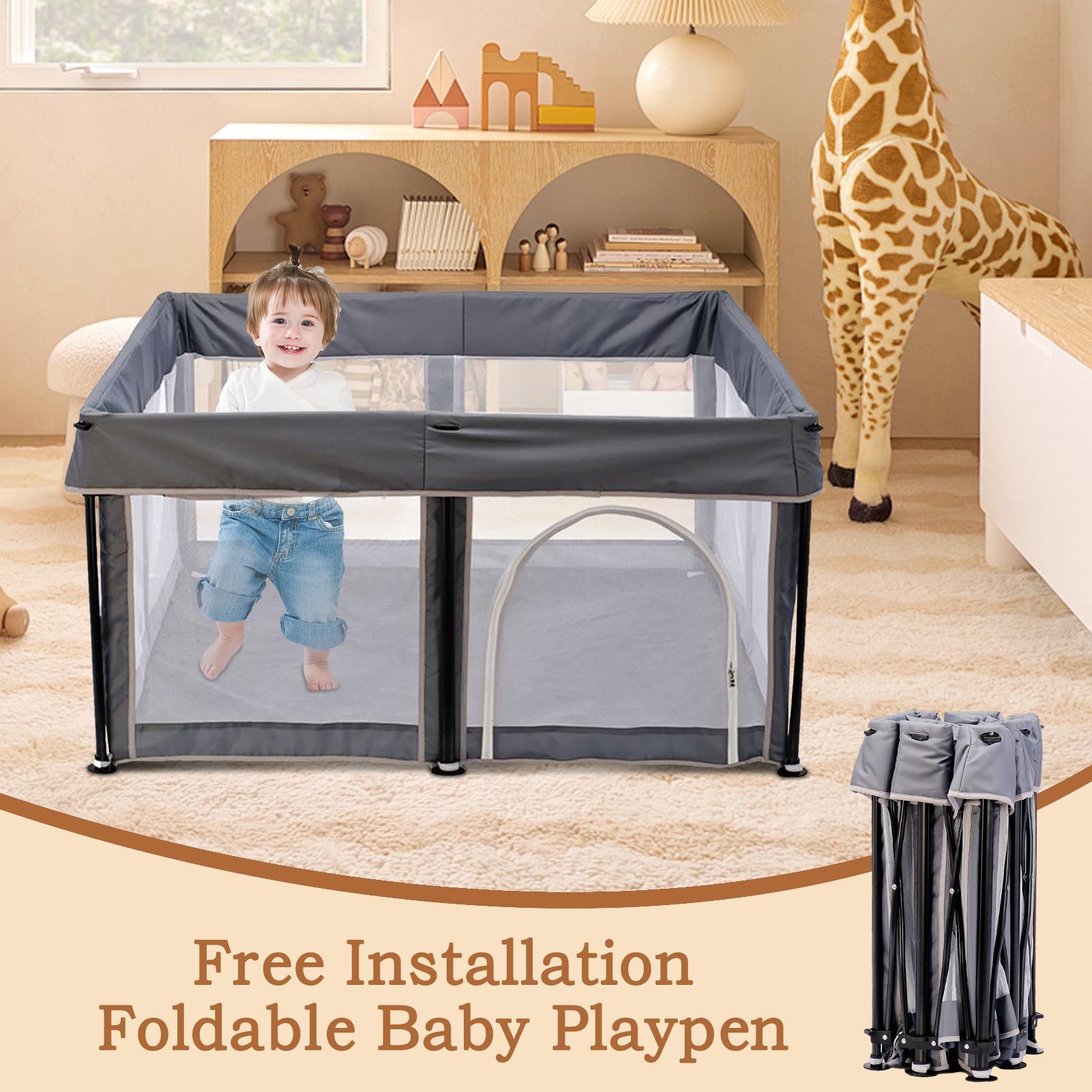 Portable Baby Playpen Indoor O - Kids Outdoor Play Area reseña y precio