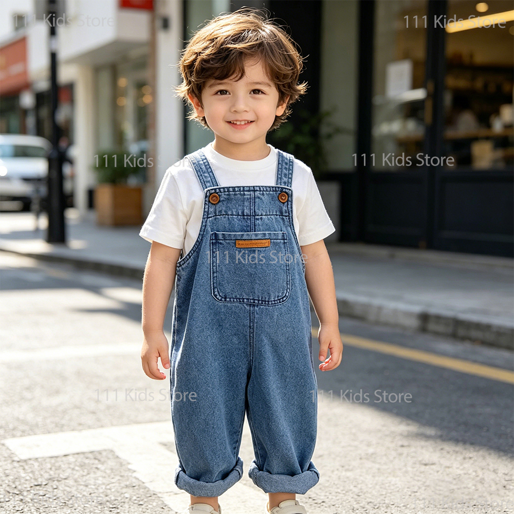 Kids Overalls Denim Jumpsuits  - Kids Outdoor Jumpsuit reseña y precio