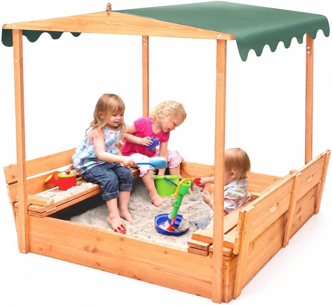Badger Basket Sandbox for Kids - Kids Outdoor Seating reseña y precio