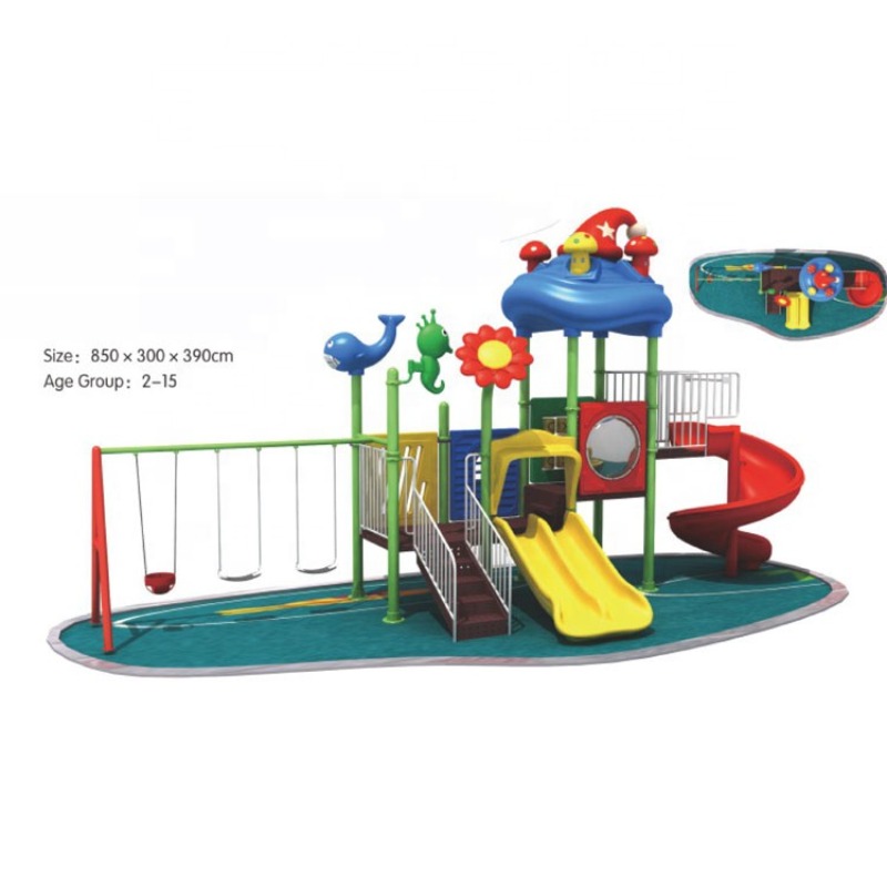 Wholesale Low Price Outdoor Am - Kids Outdoor Swing And Slide reseña y precio