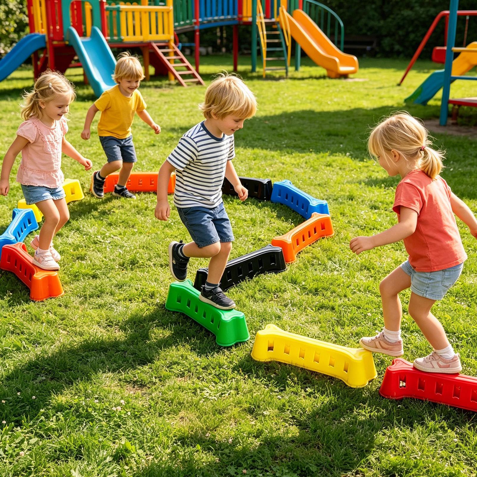 Kids Balance Beam Stackable No - Kids Outdoor Activity Toys reseña y precio