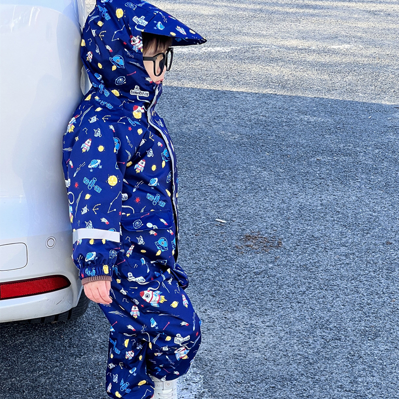 Cartoon Kids One Piece Rain Su - Kids Outdoor Jumpsuit reseña y precio