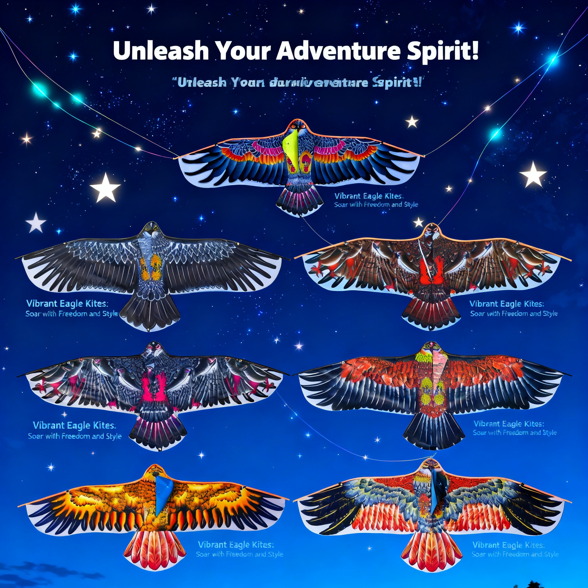 1.1m Eagle Kite With 30m Kite  - Kids Outdoor Tools reseña y precio