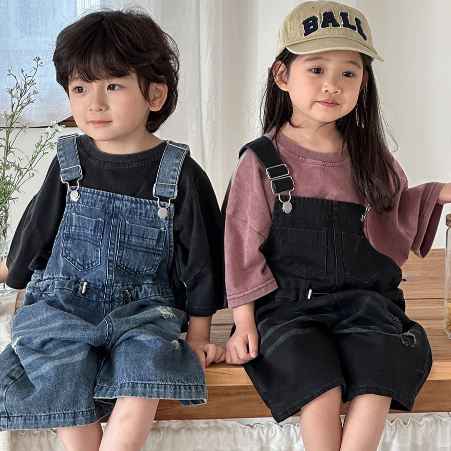 2026 Summer Unisex Kids Denim  - Kids Outdoor Jumpsuit reseña y precio