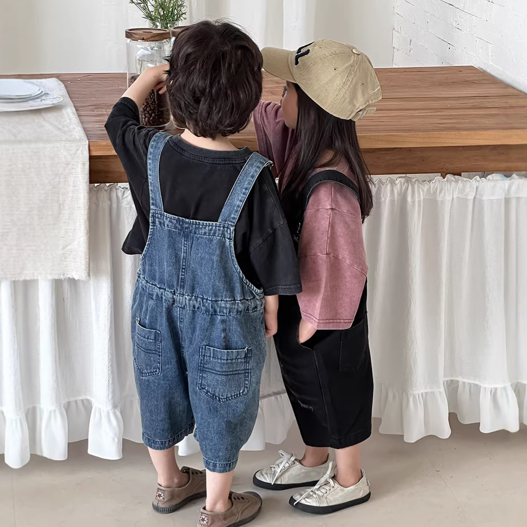 2026 Summer Unisex Kids Denim  - Kids Outdoor Jumpsuit reseña y precio