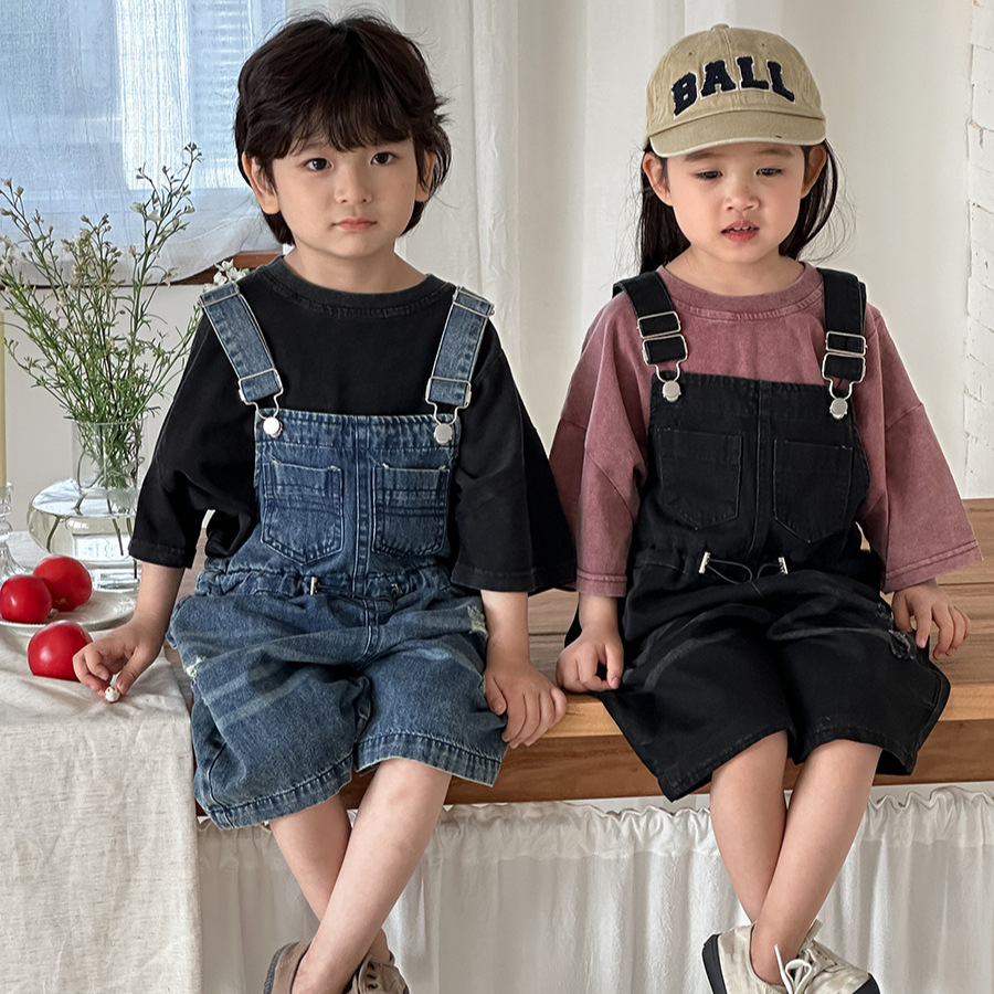 2026 Summer Unisex Kids Denim  - Kids Outdoor Jumpsuit reseña y precio