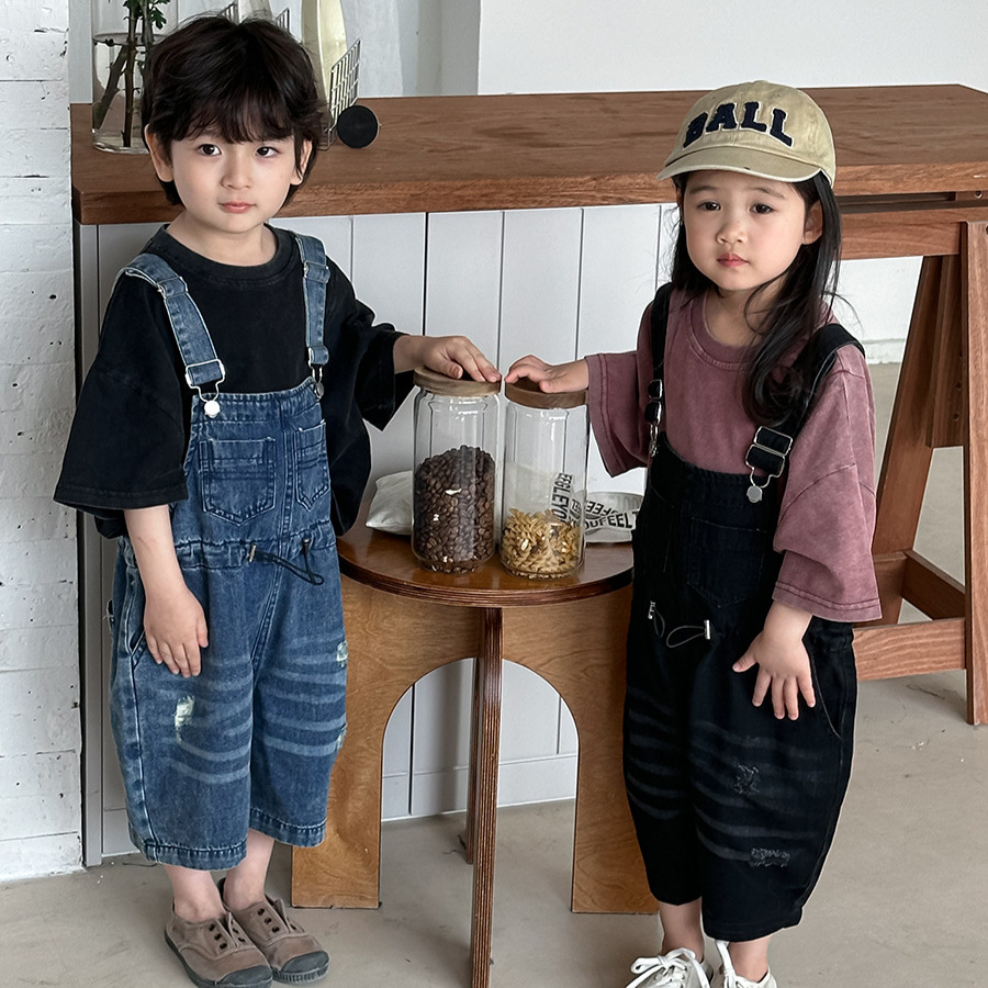 2026 Summer Unisex Kids Denim  - Kids Outdoor Jumpsuit reseña y precio