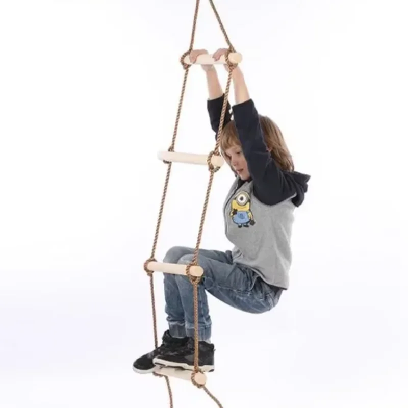 Children Climbing Rope Ladder  - Kids Outdoor Swing And Slide reseña y precio