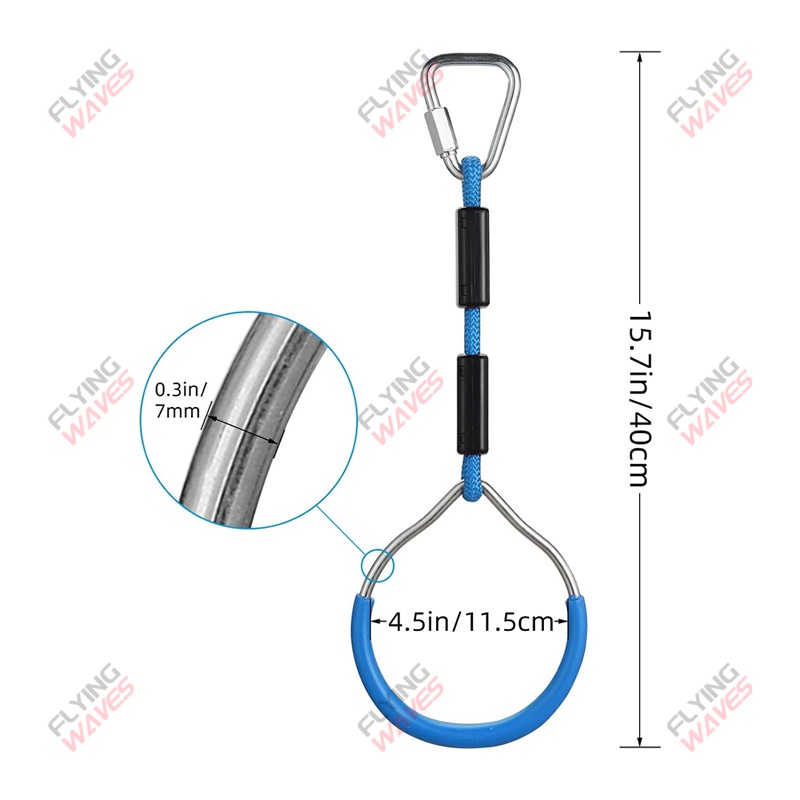 Kids Hanging GYM Ring Swing Cl - Kids Outdoor Swing And Slide reseña y precio
