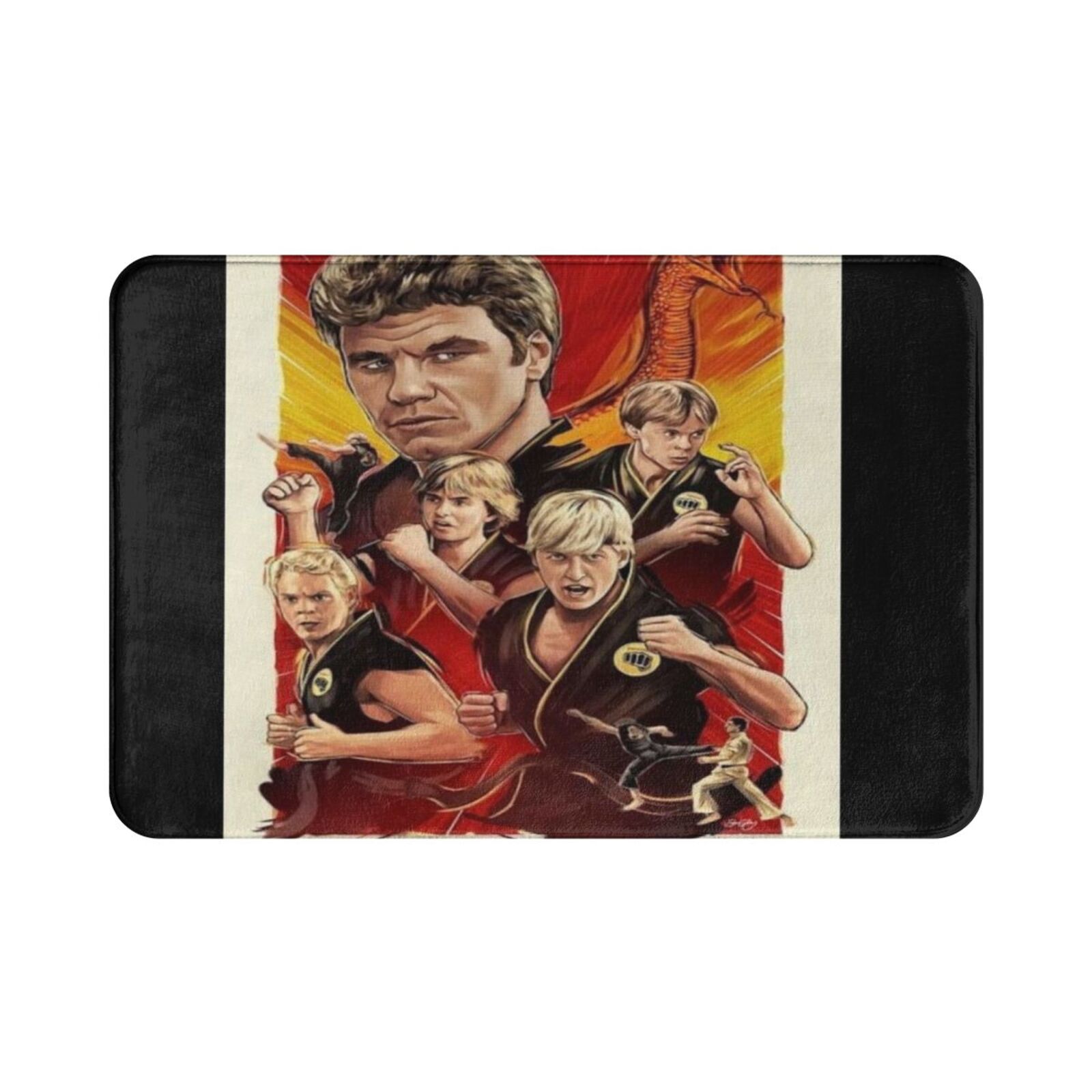 80s Martial Arts Movie Carpet  - Kids Outdoor Floor Cushions reseña y precio