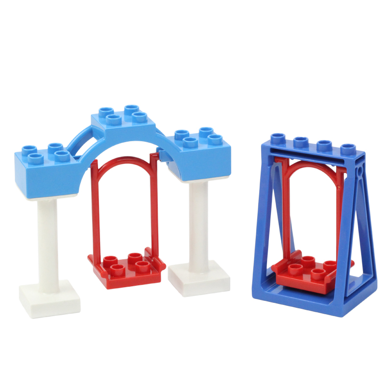 Big Building Blocks Playground - Kids Outdoor Swing And Slide reseña y precio