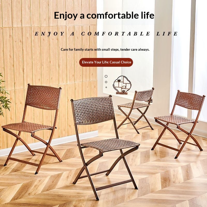 Portable Folding Rattan Dining - Kids Outdoor Seating reseña y precio