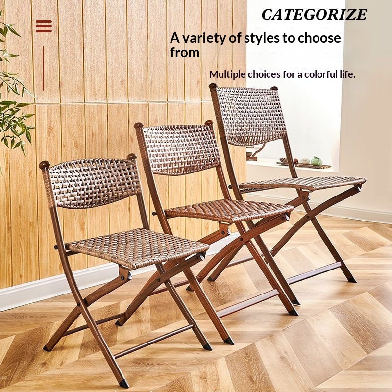 Portable Folding Rattan Dining - Kids Outdoor Seating reseña y precio