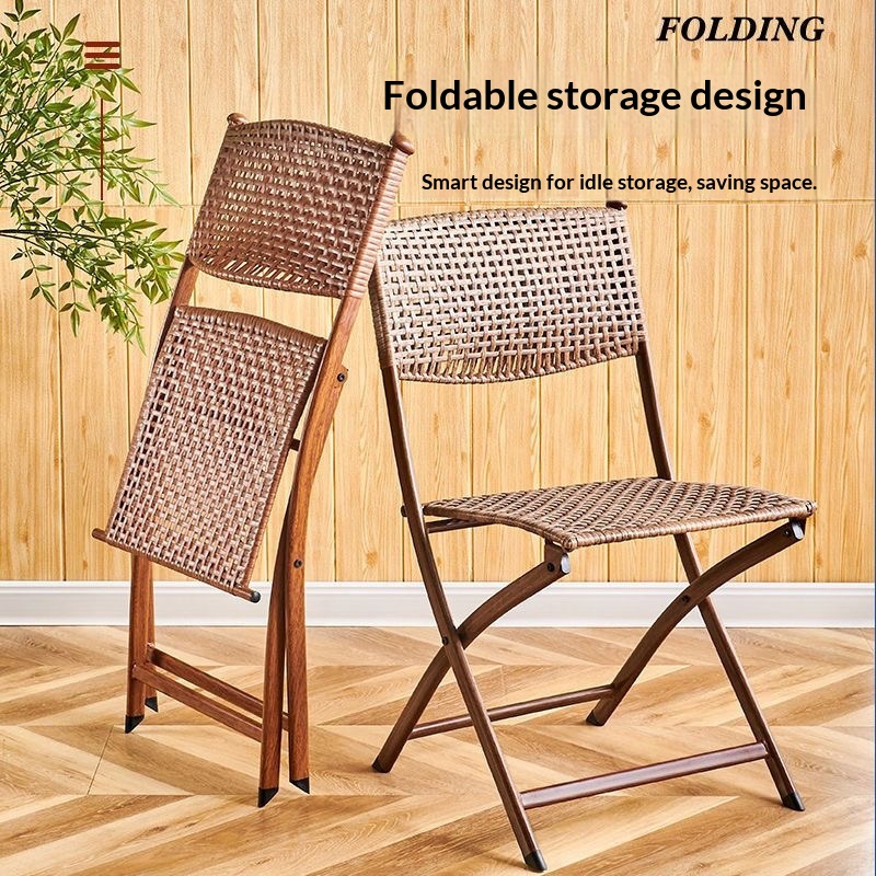 Portable Folding Rattan Dining - Kids Outdoor Seating reseña y precio