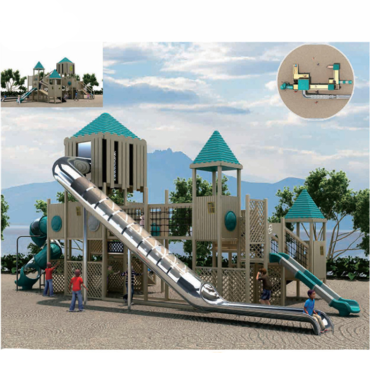 Customized Outdoor Recreation  - Kids Outdoor Swing And Slide reseña y precio