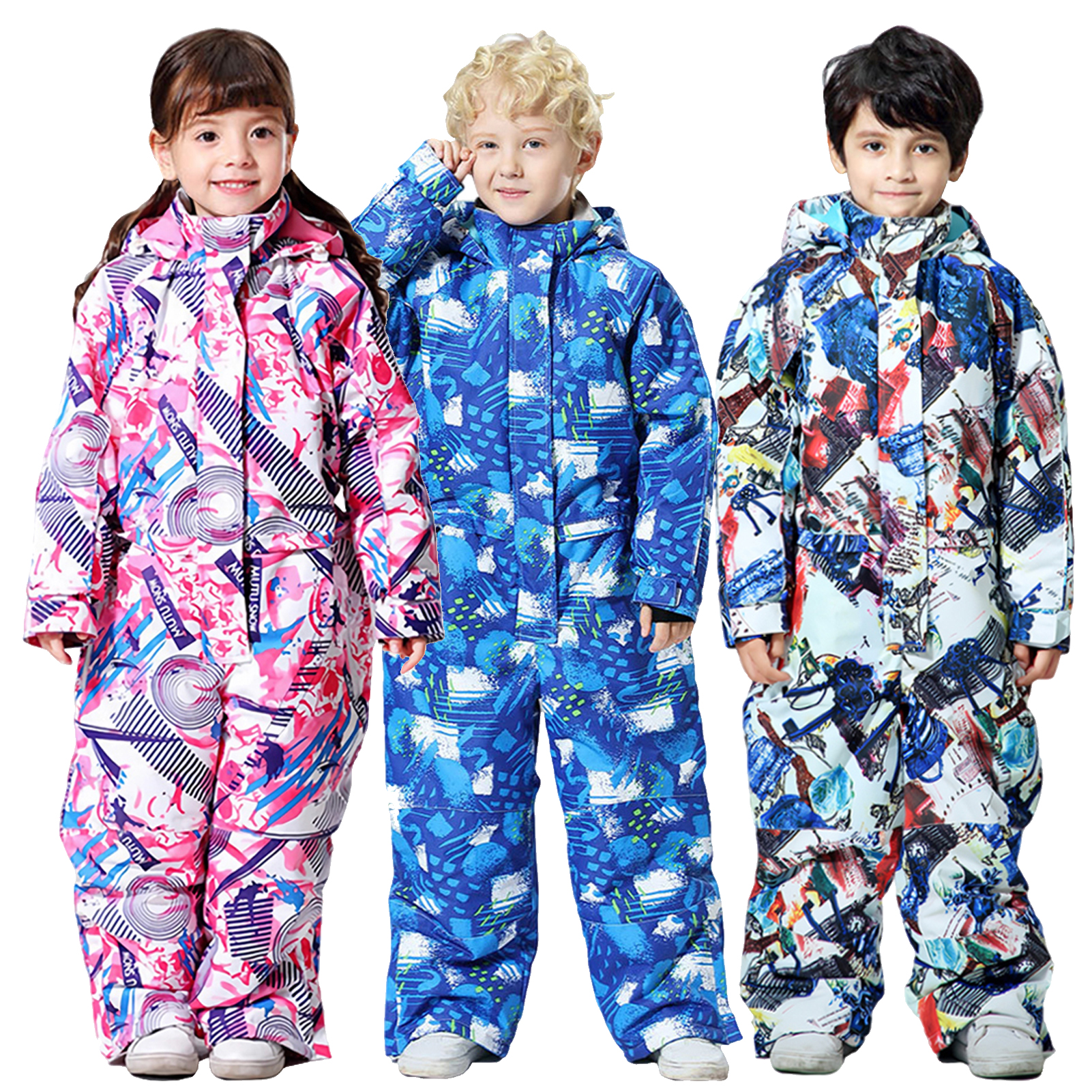One-Piece Winter Kids Snowboar - Kids Outdoor Jumpsuit reseña y precio